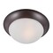 Maxim Lighting Essentials 1-Light 12" Wide Oil Rubbed Bronze Flush Mount Light 5850FTOI - alternate 1